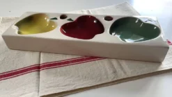 Accroche torchon mural décoratif en céramique vintage