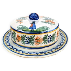 Ancien beurrier Henriot Quimper faïence de Bretagne
