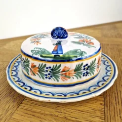 Ancien beurrier Henriot Quimper faïence de Bretagne