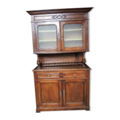 Ancien buffet 3-corps en bois massif