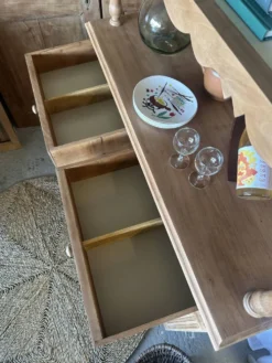 Ancien buffet, vaisselier double corps