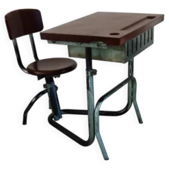 Ancien bureau écolier évolutif années 30