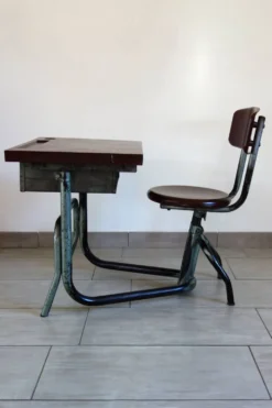 Ancien bureau écolier évolutif années 30