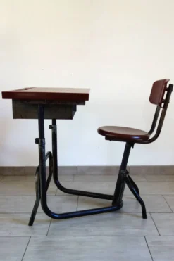 Ancien bureau écolier évolutif années 30