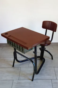 Ancien bureau écolier évolutif années 30