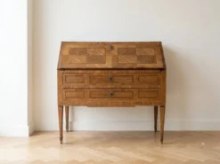 Ancien bureau secrétaire bois marqueterie