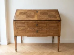 Ancien bureau secrétaire bois marqueterie