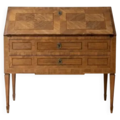 Ancien bureau secrétaire bois marqueterie