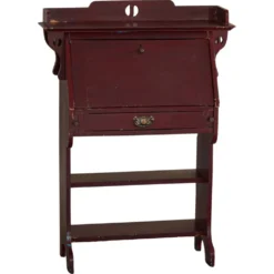 Ancien bureau secrétaire peint à façade tombante, Skønvirke danois, début du 20e siècle