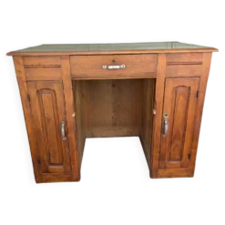 Ancien bureau vintage en bois massif