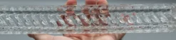 Ancien chemin de table - baccarat 19 xix eme - bambou tors