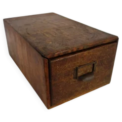 Ancien classeur en bois d'administration début XXème