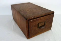 Ancien classeur en bois d'administration début XXème