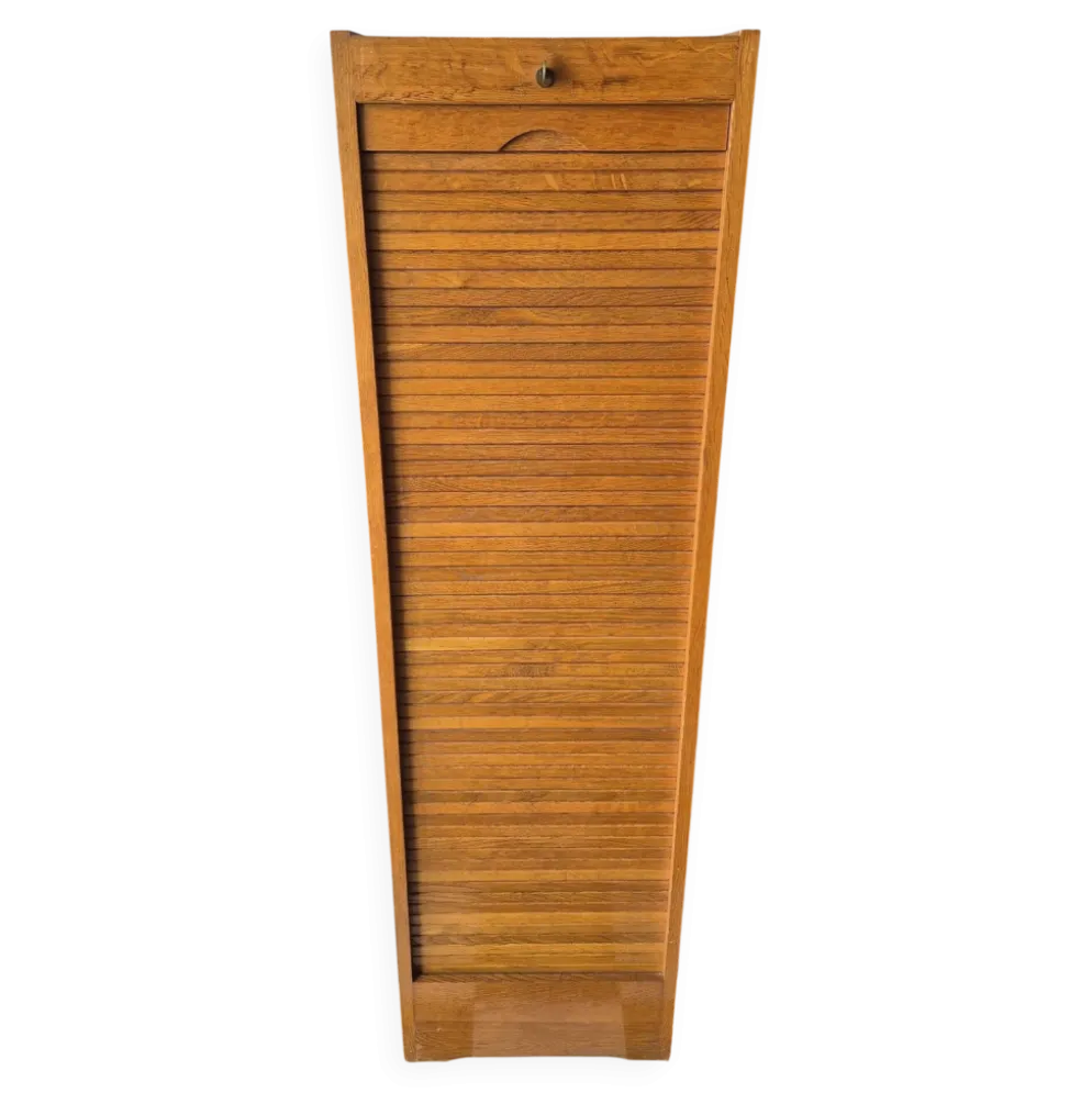 Ancien classeur à rideaux en bois massif