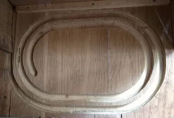 Ancien classeur à rideaux en bois massif