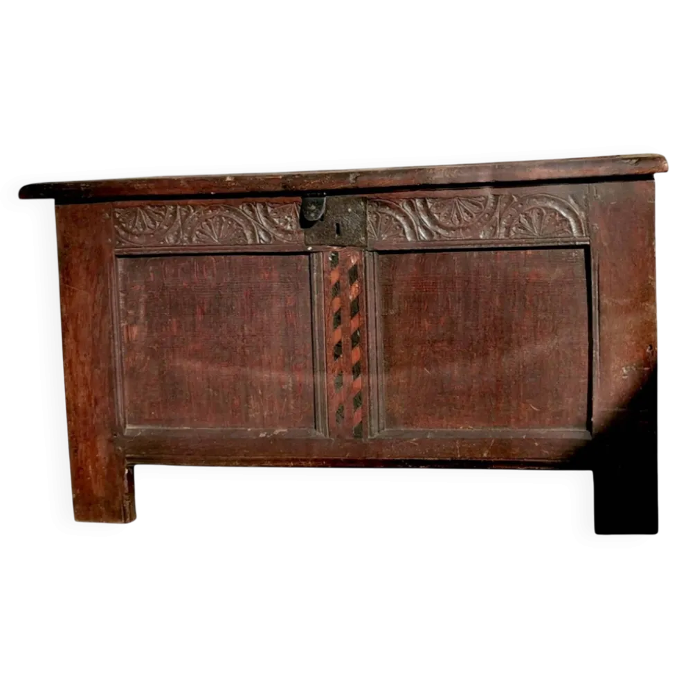 Ancien coffre anglais / coffer XVII siecle
