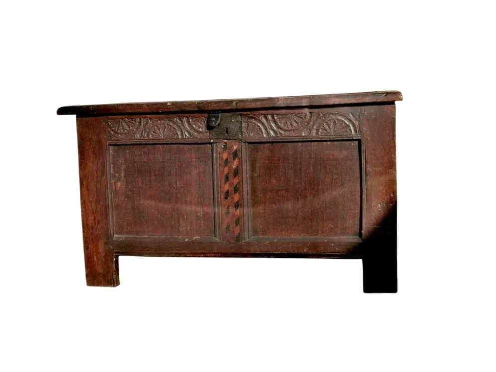 Ancien coffre anglais / coffer XVII siecle
