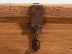 Ancien coffre de rangement en marron naturel (c.1920) #76