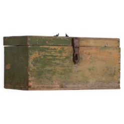 Ancien coffre en bois massif (c.1920) #77