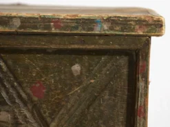 Ancien coffre à patine verte (c.1920) #58