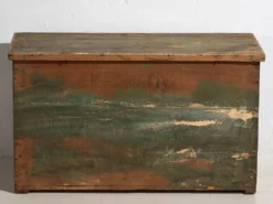 Ancien coffre à patine verte (c.1920) #58