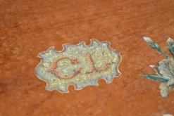 Ancien coffret peint/boîte à ouvrages/bijoux monogrammé CL