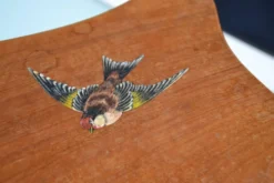 Ancien coffret peint/boîte à ouvrages/bijoux monogrammé CL