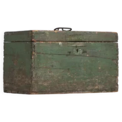 Ancien coffre vert (c.1920) #74