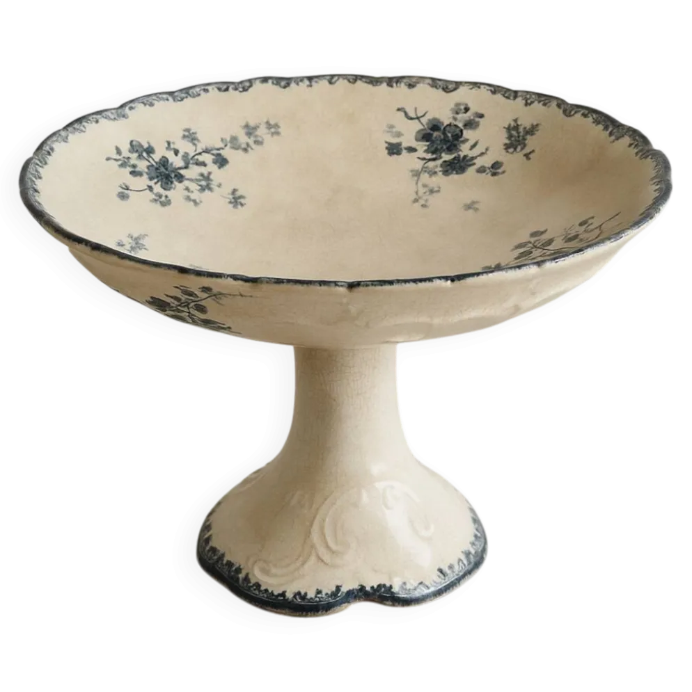 Ancien compotier signé E. Bourgeois Paris Grand Dépôt fin XIXeme