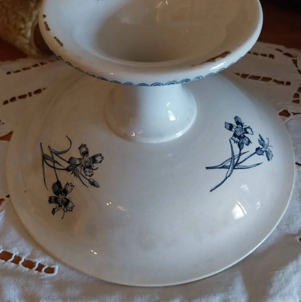 Ancien compotier terre de fer Sarreguemines