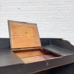 Ancien comptoir de magasin en bois début XXème