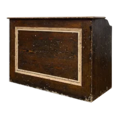 Ancien comptoir de magasin en bois début XXème