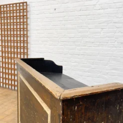 Ancien comptoir de magasin en bois début XXème