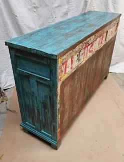 Ancien comptoir de marchand en teck birman