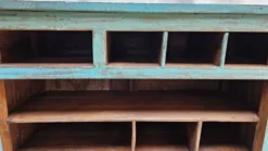 Ancien comptoir de marchand en teck birman