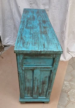Ancien comptoir de marchand en teck birman