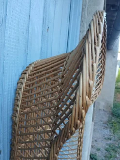 Ancien couffin en osier