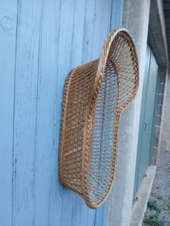 Ancien couffin en osier