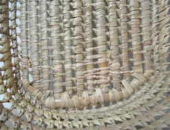 Ancien couffin pour bébé en rotin