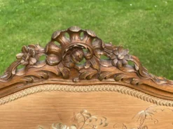 Ancien écran de cheminée XIX ème décor japonisant