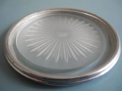 ancien dessous bouteille verrerie Maure-Vieil vintage bottle coaster wine