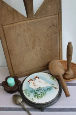 Ancien dessous de plat en céramique