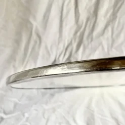 Ancien dessous de plat en céramique - décor floral