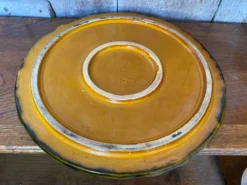 Ancien Dessous De Plat Style VALLAURIS Céramique Multicolore Made France #B774