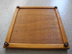 ancien dessous plat faïence orangetable vintage trivet