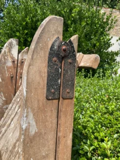Ancien Escabeau de peintre en chêne
