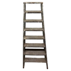 Ancien escabeau de peintre en bois