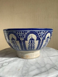 Ancien grand plat tarbouche marocain XIXeme