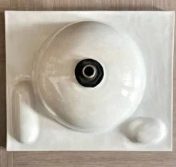 Ancien Lavabo en Porcelaine décor bleu Vintage