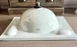 Ancien Lavabo en Porcelaine décor bleu Vintage